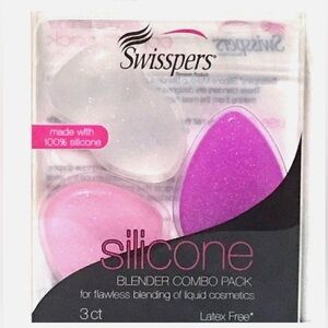 SWISSPERS Silicone Makeup Blender 3pc Pack Latex-Free Reusable